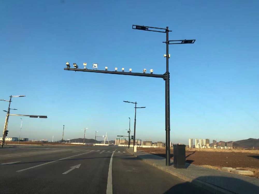 岳阳市黑龙江佳木斯综合路灯杆项目